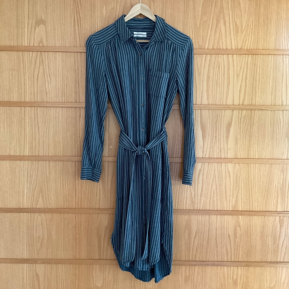 Anthropologie long-sleeved shirt dress